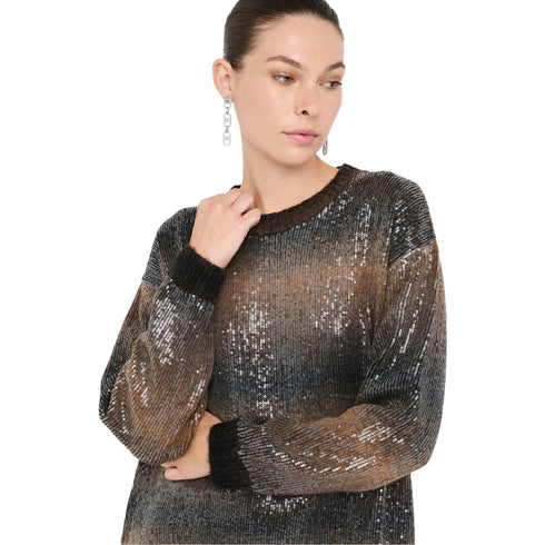 Liu Jo Abito corto Abito in maglia con paillettes S  - Francavilla Moda